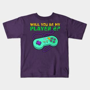 Will you be my player 2 Kids T-Shirt